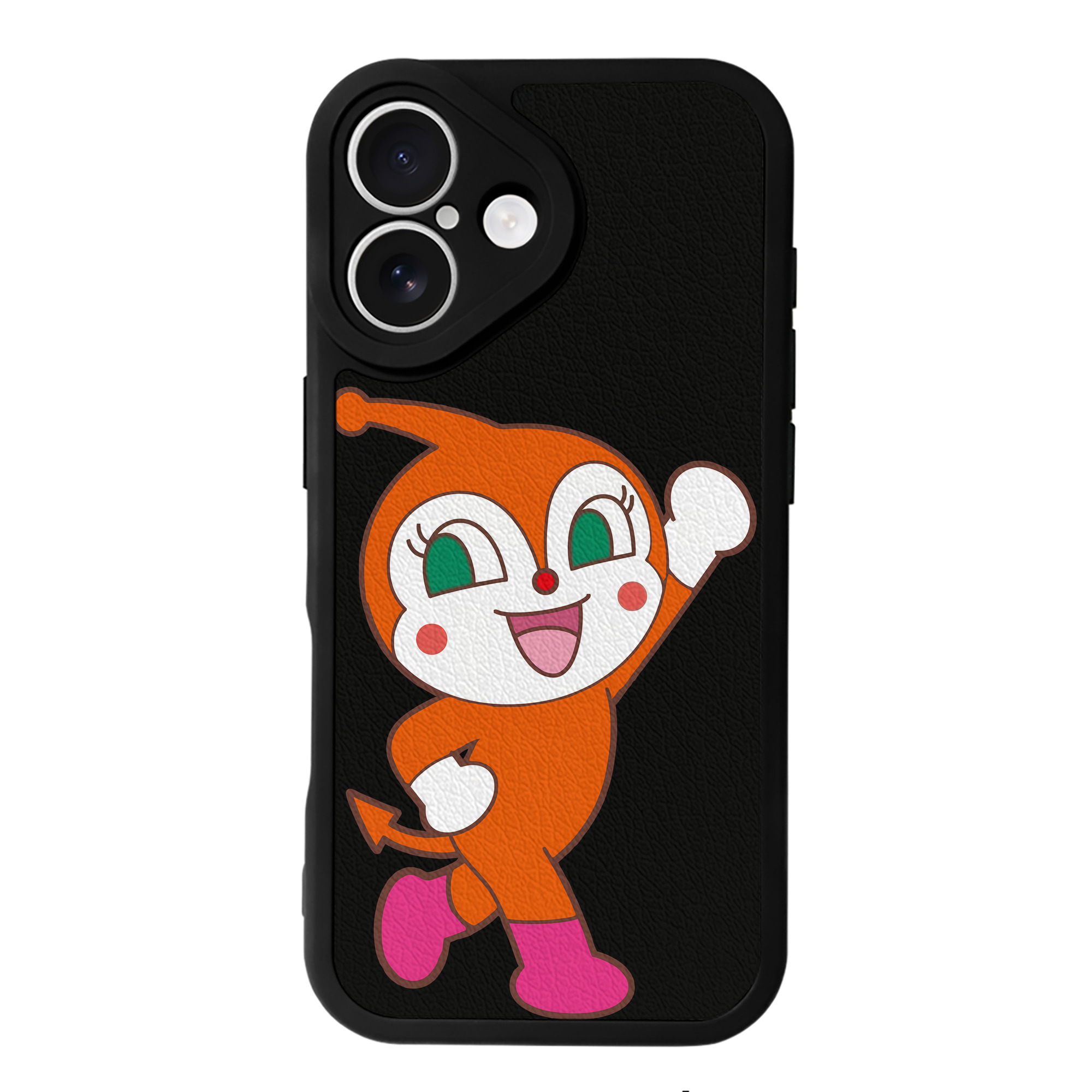 （画像用） アンパンマン Anpanman 【iPhone 16シリーズ対応】シリコンスマホケース（レザー調） 材質：シリコン